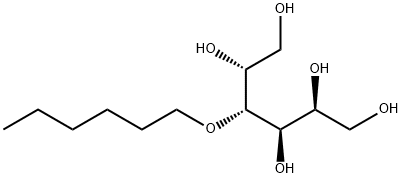 D-Glucitol, 4-O-hexyl-结构式