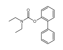 2-biphenylyl diethylcarbamate Structure