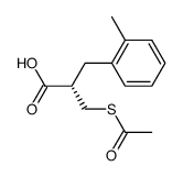 2(S)-acetylthiomethyl-3-(2-methylphenyl)-propionic acid Structure