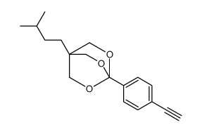 4-(4-ethynylphenyl)-1-(3-methylbutyl)-3,5,8-trioxabicyclo[2.2.2]octane结构式