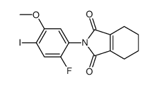 2-(2-fluoro-4-iodo-5-methoxyphenyl)-4,5,6,7-tetrahydroisoindole-1,3-dione结构式