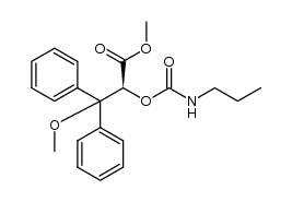 (+)-methyl 3-methoxy-3,3-diphenyl-2-propylaminocarbonyloxypropanoate结构式