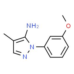 1-(3-Methoxyphenyl)-4-methyl-1H-pyrazol-5-amine结构式