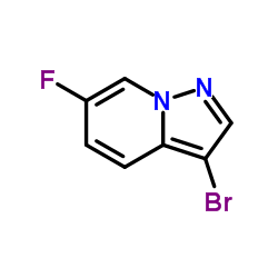 3-溴-6-氟吡唑并[1,5-a]吡啶结构式
