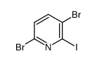 3,6-Dibromo-2-iodopyridine结构式