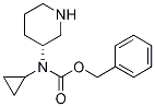 Cyclopropyl-(R)-piperidin-3-yl-carbaMic acid benzyl ester Structure