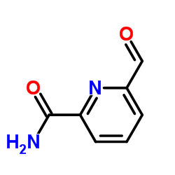2-Pyridinecarboxamide, 6-formyl- (9CI) structure