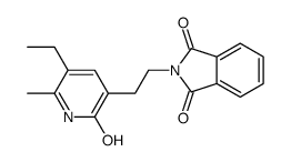 2-[2-(5-ethyl-6-methyl-2-oxo-1H-pyridin-3-yl)ethyl]isoindole-1,3-dione结构式