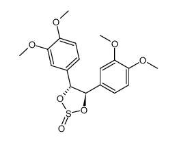 (4R,5R)-4,5-bis(3,4-dimethoxyphenyl)-1,3,2-dioxathiolane 2-oxide结构式