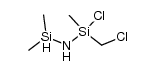1-chloro-1-(chloromethyl)-N-(dimethylsilyl)-1-methylsilanamine结构式