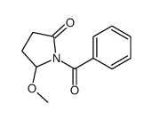 1-benzoyl-5-methoxypyrrolidin-2-one Structure