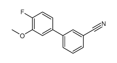 3-(4-fluoro-3-methoxyphenyl)benzonitrile structure