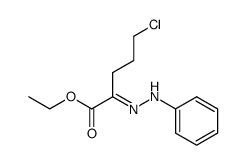 ethyl 5-chloro-2-oxopentanoate phenylhydrazone结构式