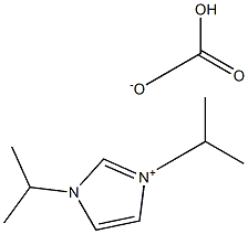 1,3-Diisopropylimidazolium Hydrogencarbonate Structure