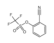 2-((trifluoromethanesulfonyl)oxy)benzonitrile结构式