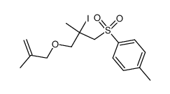 2-Iodo-2-methyl-1-(2-methyl-2-propenoxy)-3-p-toluenesulphonylpropane Structure