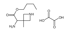 Butyl amino(3-methyl-3-azetidinyl)acetate ethanedioate (1:1) Structure