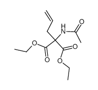 ethyl 2-acetamido-2-(ethoxycarbonyl)-4-pentenoate结构式
