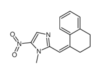 2-[(Z)-3,4-dihydro-2H-naphthalen-1-ylidenemethyl]-1-methyl-5-nitroimidazole Structure