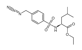 N-4-azidomethylphenylsulphonyl-L-leucine ethyl ester Structure