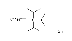 [diazo(trimethylstannyl)methyl]-tri(propan-2-yl)silane Structure
