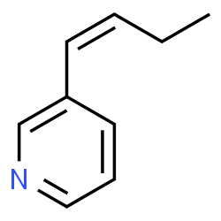 Pyridine, 3-(1-butenyl)-, (Z)- (9CI) structure
