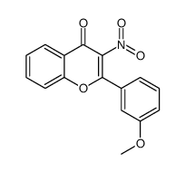 4H-1-Benzopyran-4-one,2-(3-methoxyphenyl)-3-nitro-(9CI)结构式