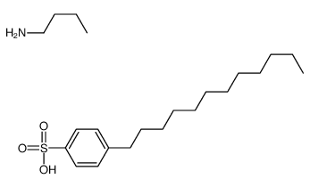 p-dodecylbenzenesulphonic acid, compound with butylamine (1:1) Structure