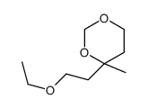 4-(2-ethoxyethyl)-4-methyl-1,3-dioxane结构式