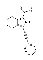 1-carbomethoxy-3-(2'-phenylethynyl)-4,5,6,7-tetrahydro-2H-isoindole Structure