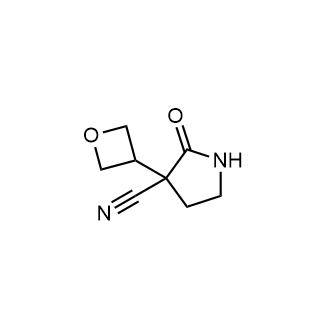 3-(氧杂环丁烷-3-基)-2-氧杂-吡咯烷-3-甲腈结构式