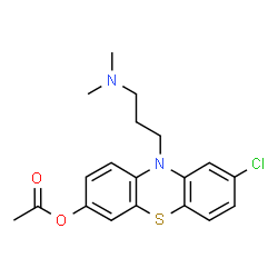 8-Chloro-10-[3-(dimethylamino)propyl]-10H-phenothiazin-3-ol acetate结构式