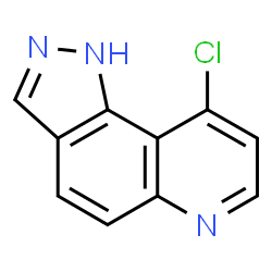 9-Chloro-1H-pyrazolo[3,4-f]quinoline结构式