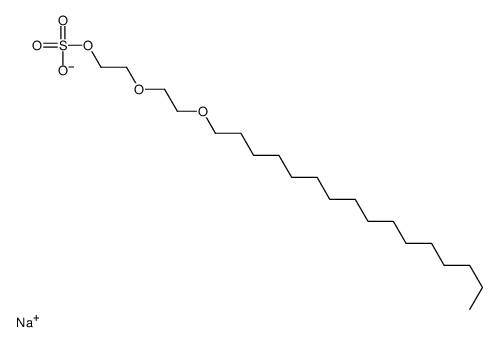 sodium 2-(2-hexadecyloxyethoxy)ethyl sulphate结构式