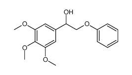 2-Phenoxy-1-(3,4,5-trimethoxyphenyl)ethanol Structure