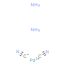 diamminebis(cyano-C)palladium Structure