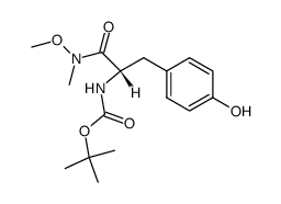 Boc-Tyr-Weinreb amide Structure
