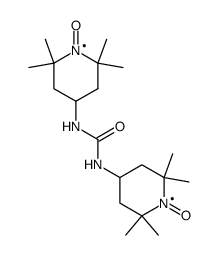 4,4'-(carbonyldiimino)bis(2,2,6,6-tetramethylpiperidinyl-1-oxy)结构式