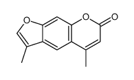 3,5-dimethylfuro[3,2-g]chromen-7-one Structure