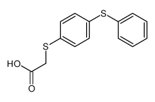 2-(4-phenylsulfanylphenyl)sulfanylacetic acid结构式
