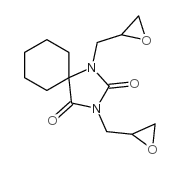 1,3-bis(oxiranylmethyl)-1,3-diazaspiro[4.5]decane-2,4-dione结构式