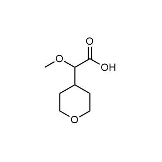 2-Methoxy-2-(oxan-4-yl)acetic acid Structure