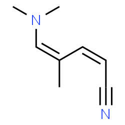 2,4-Pentadienenitrile,5-(dimethylamino)-4-methyl-(9CI)结构式