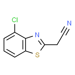 2-Benzothiazoleacetonitrile,4-chloro-(9CI) structure