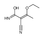 (E)-2-cyano-3-ethoxybut-2-enamide Structure