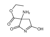 (R)-ethyl 3-amino-2,5-dioxopyrrolidine-3-carboxylate Structure
