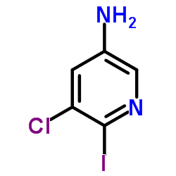 5-Chloro-6-iodo-3-pyridinamine Structure
