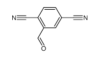 1,4-Benzenedicarbonitrile, 2-formyl- (9CI) structure