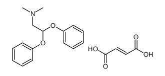 2,2-diphenoxyethyl(dimethyl)ammonium fumarate (1:1) structure