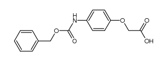 2-(4-benzyloxycarbonylaminophenoxy)acetic acid结构式